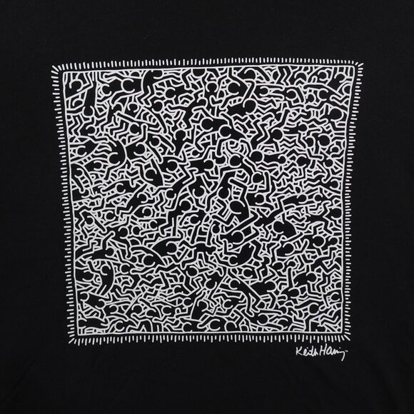 Uniqlo Shirt Men's M Black UT Archive Keith Haring Graphic Tee Short Sleeve Art - Picture 2 of 8